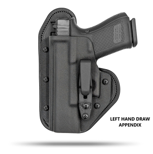 Glock Compatible - Fits Model 45 Gen 5 - Appendix Carry - Strong Side - Single Clip Holster