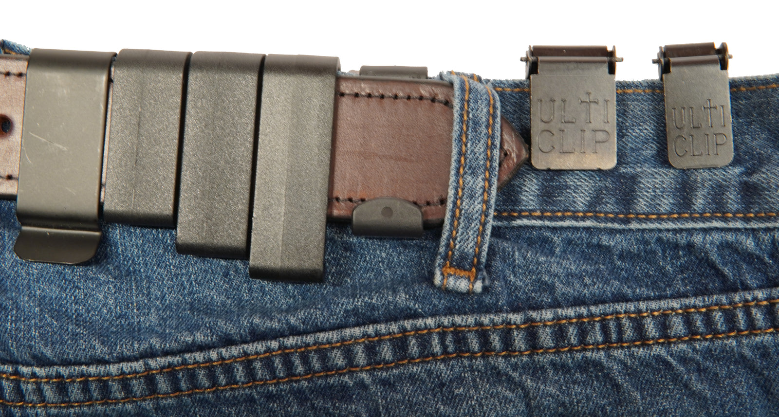 Black Polymer Belt Clip - Sold as Pair