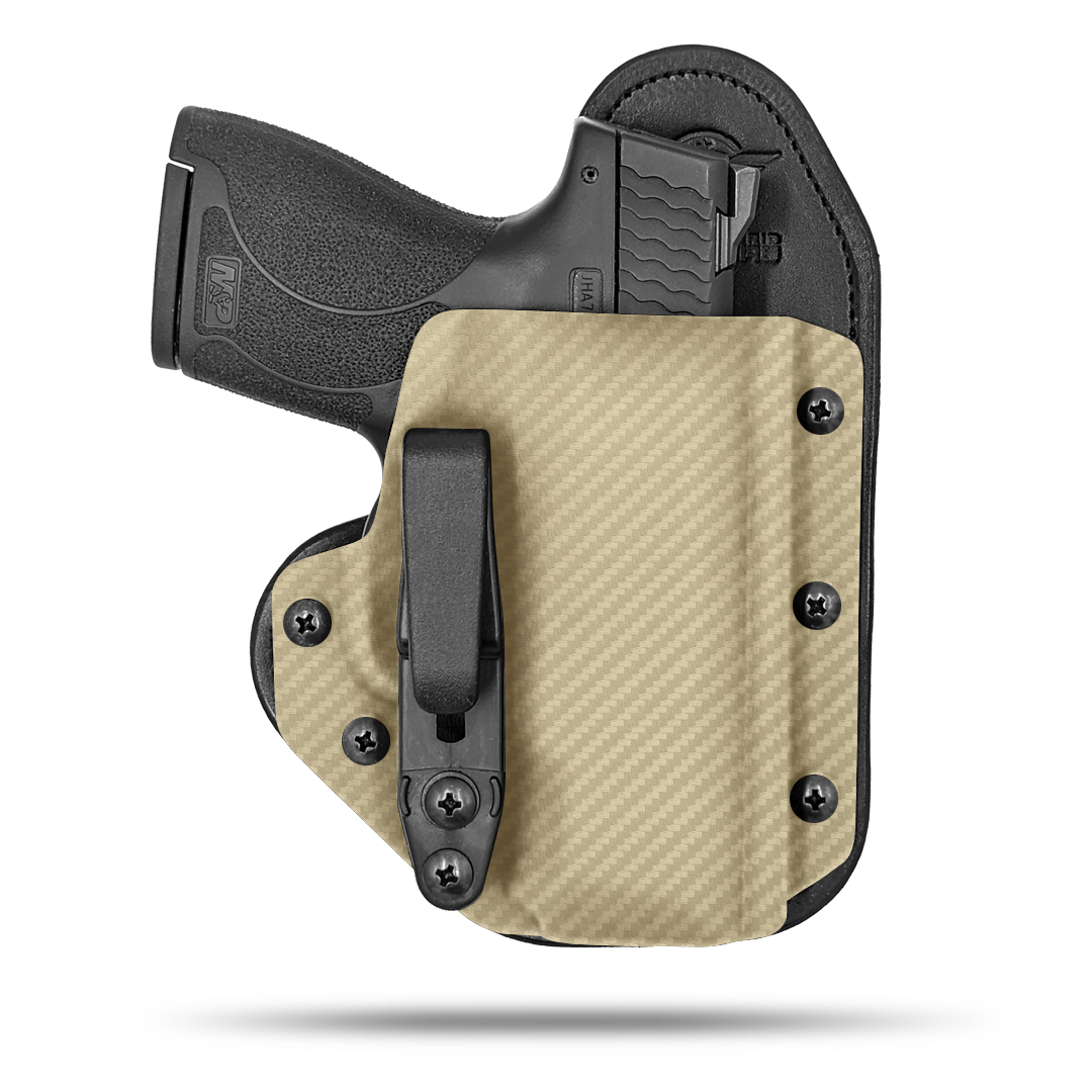 Hybrid Holsters are more comfortable.