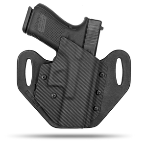 HIdden Hybrid Holsters, OWB, Outside the Waistband Holster made from quality leather and Kydex to provide comfort and retention