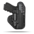 Hidden Hybrid Holsters Appendix holster, Optic Ready, IWB, Inside the waistband, Kydex on the outside, Leather on the backside makes for the most comfortble all day carry. Fits red dot optic.