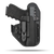 Hidden Hybrid Holsters Appendix holster, Optic Ready, IWB, Inside the waistband, Kydex on the outside, Leather on the backside makes for the most comfortble all day carry. Fits red dot optic.