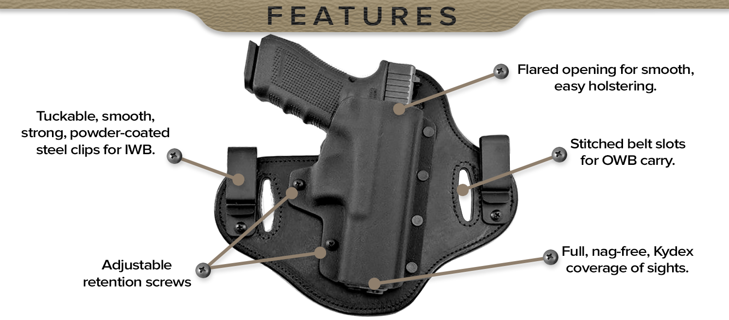 Concealed Carry Holsters, Hidden Hybrid Holsters