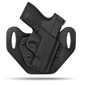 HIdden Hybrid Holsters, OWB, Outside the Waistband Holster made from quality leather and Kydex to provide comfort and retention