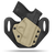 HIdden Hybrid Holsters, OWB, Outside the Waistband Holster made from quality leather and Kydex to provide comfort and retention