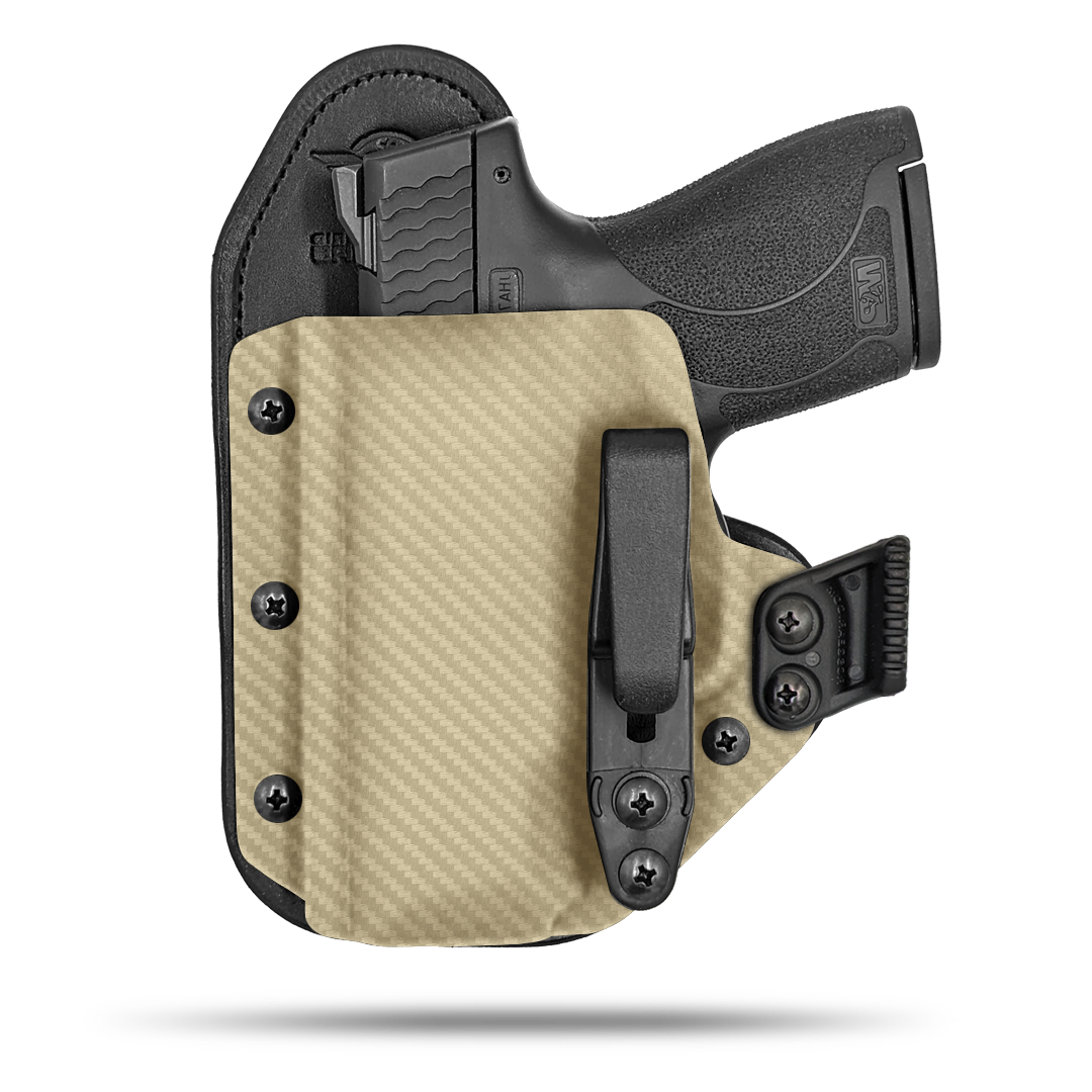 Ultra Comfortable Hidden Hybrid Holsters IWB, Conceled Carry Holster with Claw Concealment Option. 