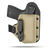 Ultra Comfortable Hidden Hybrid Holsters IWB, Conceled Carry Holster with Claw Concealment Option. 