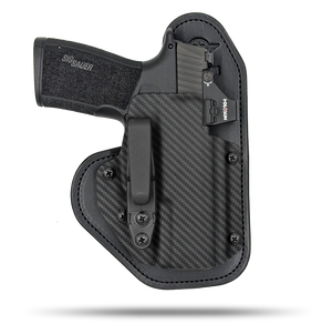 Ultra Comfortable, Optic Ready, Appendix and Strong Side Leather and Kydex Holster by Hidde Hybrid Holsters for Sig Sauer P365 xMacro