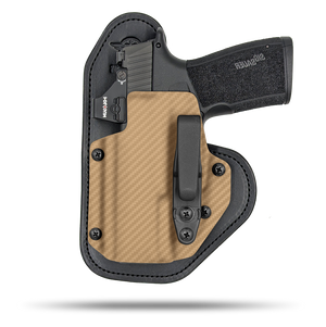 Ultra Comfortable, Optic Ready, Appendix and Strong Side Leather and Kydex Holster by Hidde Hybrid Holsters for Sig Sauer P365 xMacro