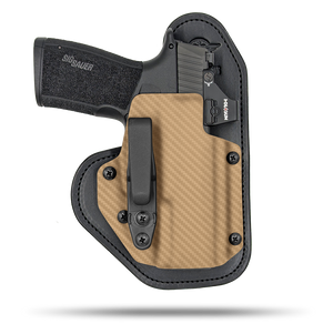 Ultra Comfortable, Optic Ready, Appendix and Strong Side Leather and Kydex Holster by Hidde Hybrid Holsters for Sig Sauer P365 xMacro