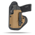 Ultra Comfortable, Optic Ready, Appendix and Strong Side or Small of the back, Leather and Kydex Holster by Hidden Hybrid Holsters for Sig Sauer P365 xMacro