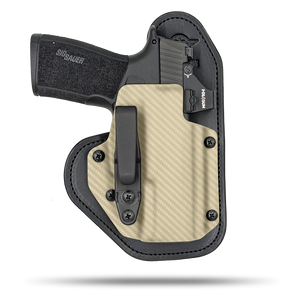 Ultra Comfortable, Optic Ready, Appendix and Strong Side Leather and Kydex Holster by Hidde Hybrid Holsters for Sig Sauer P365 xMacro