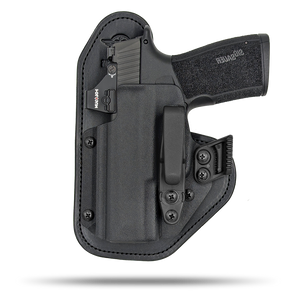 Ultra Comfortable, Optic Ready, Appendix and Strong Side Leather and Kydex Holster by Hidde Hybrid Holsters for Sig Sauer P365 xMacro