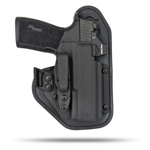 Ultra Comfortable, Optic Ready, Appendix and Strong Side Leather and Kydex Holster by Hidde Hybrid Holsters for Sig Sauer P365 xMacro