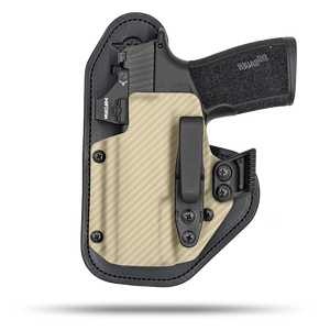 Ultra Comfortable, Optic Ready, Appendix and Strong Side Leather and Kydex Holster by Hidde Hybrid Holsters for Sig Sauer P365 xMacro