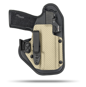 Ultra Comfortable, Optic Ready, Appendix and Strong Side Leather and Kydex Holster by Hidde Hybrid Holsters for Sig Sauer P365 xMacro