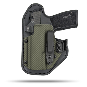 Ultra Comfortable, Optic Ready, Appendix and Strong Side Leather and Kydex Holster by Hidde Hybrid Holsters for Sig Sauer P365 xMacro