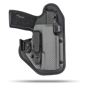 Ultra Comfortable, Optic Ready, Appendix and Strong Side Leather and Kydex Holster by Hidde Hybrid Holsters for Sig Sauer P365 xMacro