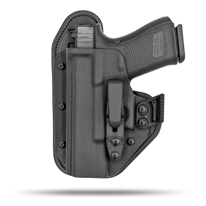 Comfortable Appendix or Small f the Back Holster with Claw Concealment Option by Hidden Hybrid Holsters 