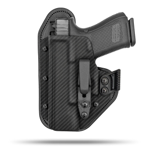 Comfortable Appendix or Small f the Back Holster with Claw Concealment Option by Hidden Hybrid Holsters 