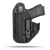 Comfortable Appendix or Small f the Back Holster with Claw Concealment Option by Hidden Hybrid Holsters