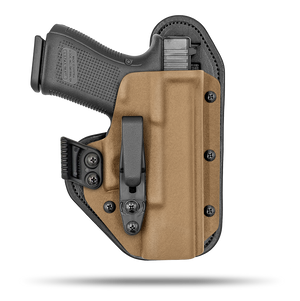 Comfortable Appendix or Small f the Back Holster with Claw Concealment Option by Hidden Hybrid Holsters 