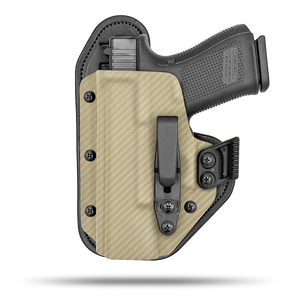 Comfortable Appendix or Small f the Back Holster with Claw Concealment Option by Hidden Hybrid Holsters 