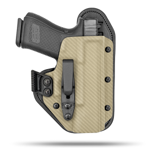 Comfortable Appendix or Small f the Back Holster with Claw Concealment Option by Hidden Hybrid Holsters 