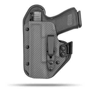 Comfortable Appendix or Small f the Back Holster with Claw Concealment Option by Hidden Hybrid Holsters 