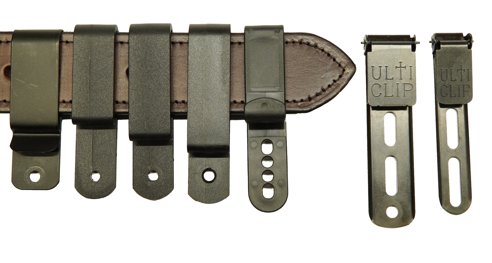 Black Polymer Belt Clip - Sold as Pair - Hidden Hybrid Holsters