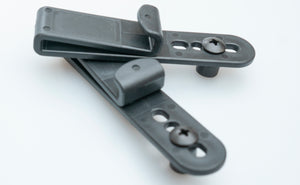 Black Polymer J-Clips - Sold as Pair